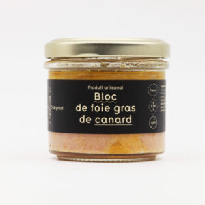bloc de foie gras de canard nature sans gluten 90g