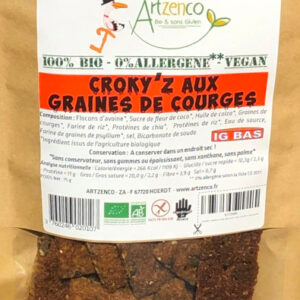 croky’z aux graines de courges sans gluten bio afdiag 75g
