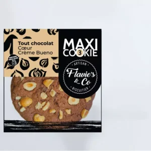 cookie tout chocolat – cœur crème bueno 90g
