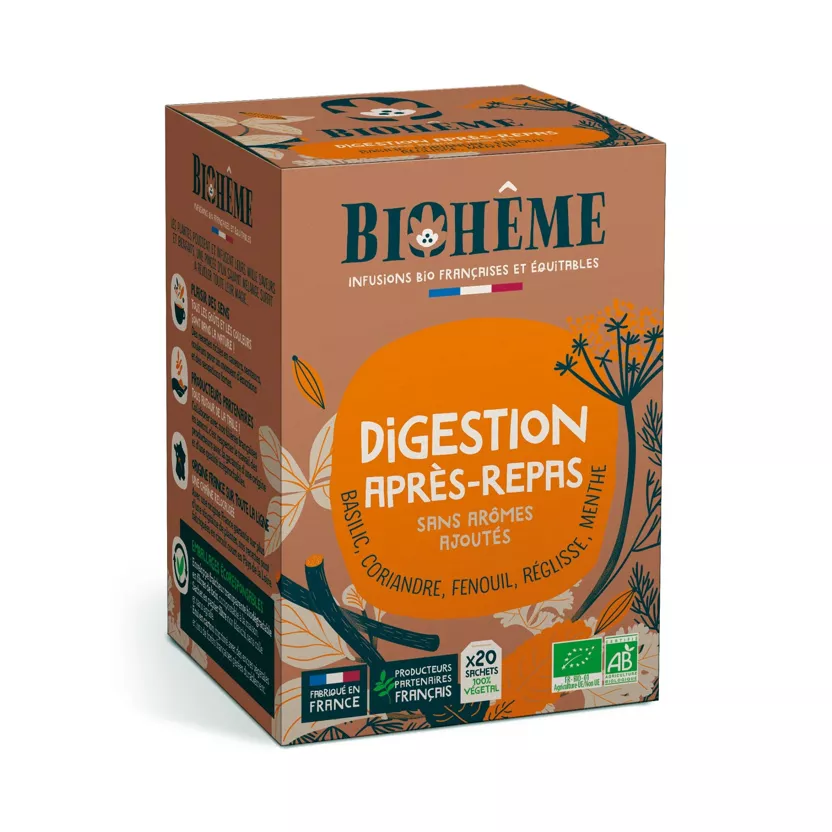 infusion digestion après repas 20 infusettes