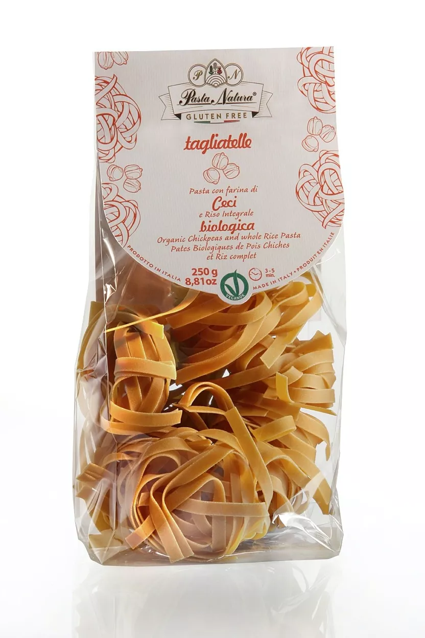 tagliatelles de pois chiches et de riz bio, sans gluten et végétalien 250g tagliatelles de pois chiches et de riz bio, sans gluten et végétalien 250g