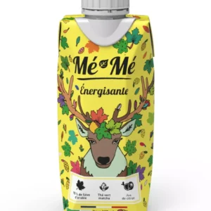 thé glacé mé mé Énergisante thé vert matcha, citron & sève d'érable 33cl bio français sans sucre raffiné