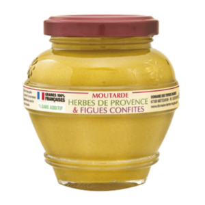 moutarde aux herbes de provence et figues sans additifs 200g