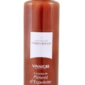 vinaigre à la pulpe de piment d'espelette 25cl
